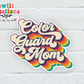 Color Guard Mom Retro Waterproof Sticker   (SS327) | SCD441