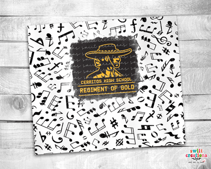 Cerritos Regiment of Gold Tumbler (T244) - Swiit Creations