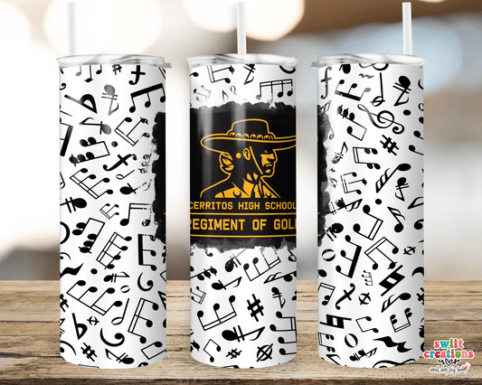 Cerritos Regiment of Gold Tumbler (T244) - Swiit Creations