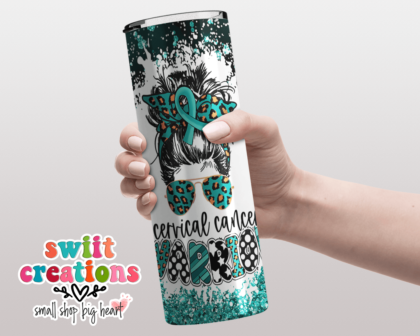 Cervical Cancer Warrior Tumbler (T254) - Swiit Creations