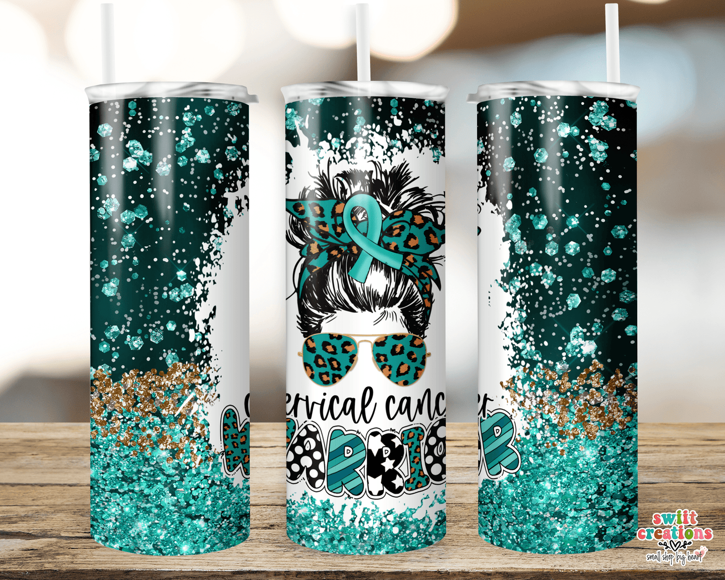 Cervical Cancer Warrior Tumbler (T254) - Swiit Creations
