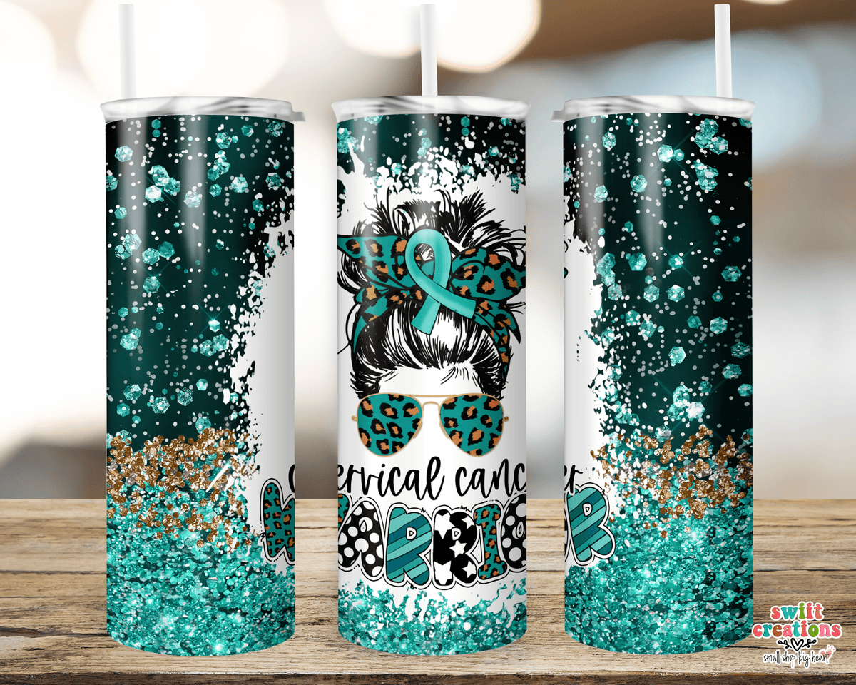 Cervical Cancer Warrior Tumbler (T254) - Swiit Creations