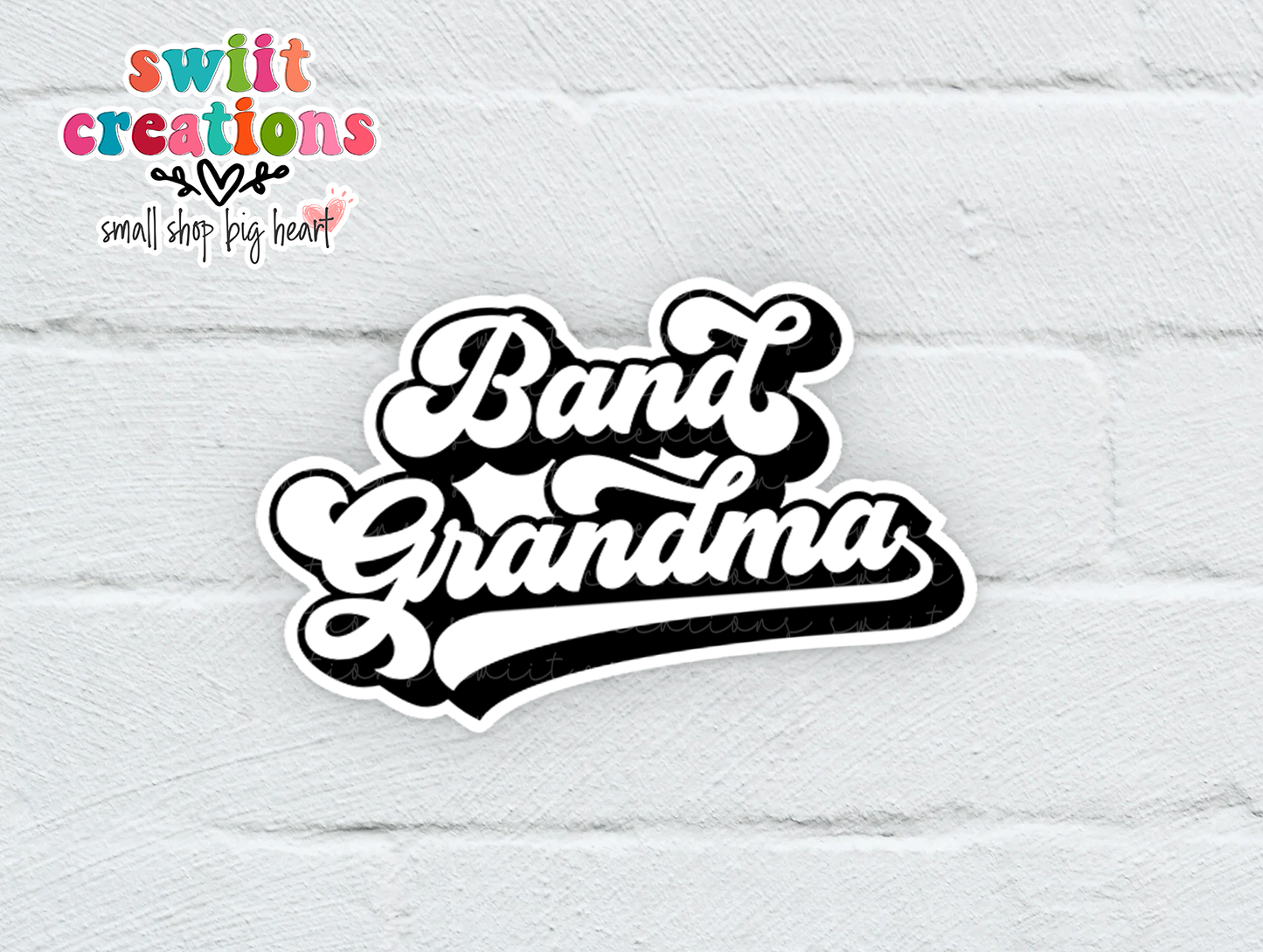 Band Grandma Waterproof Sticker   (SS347) | SCD459