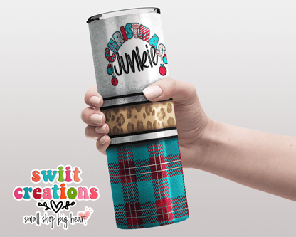 Christmas Junkie Tumbler (T309) - Swiit Creations