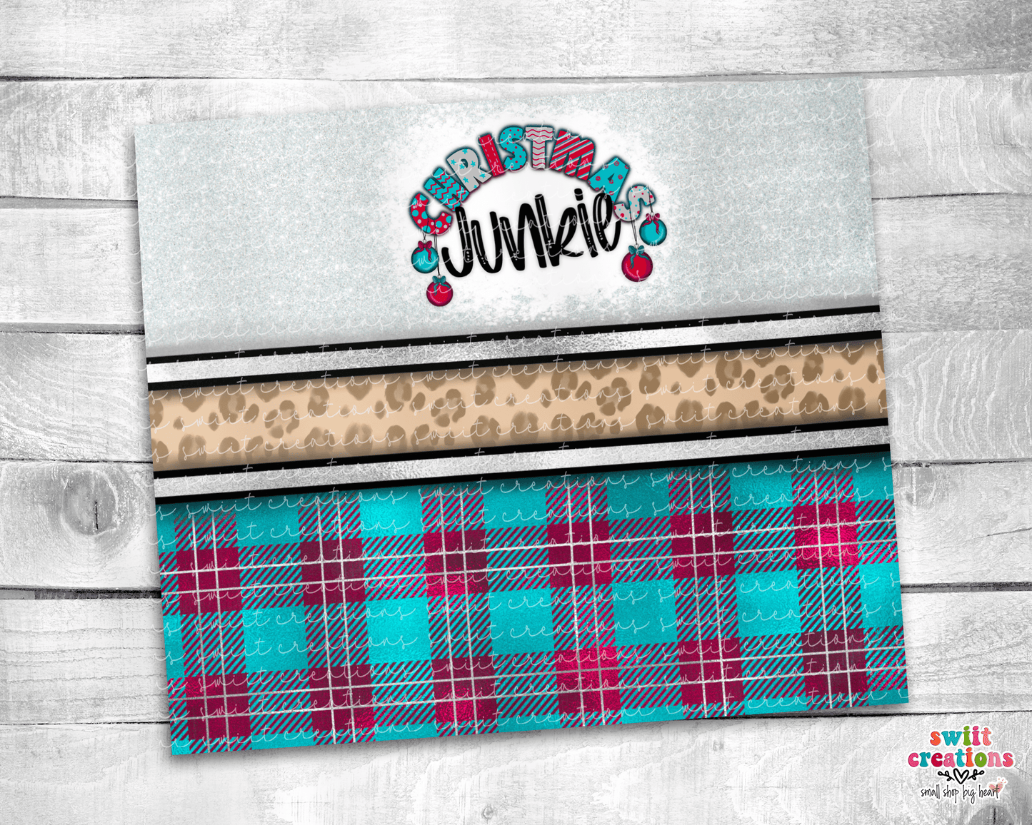 Christmas Junkie Tumbler (T309) - Swiit Creations