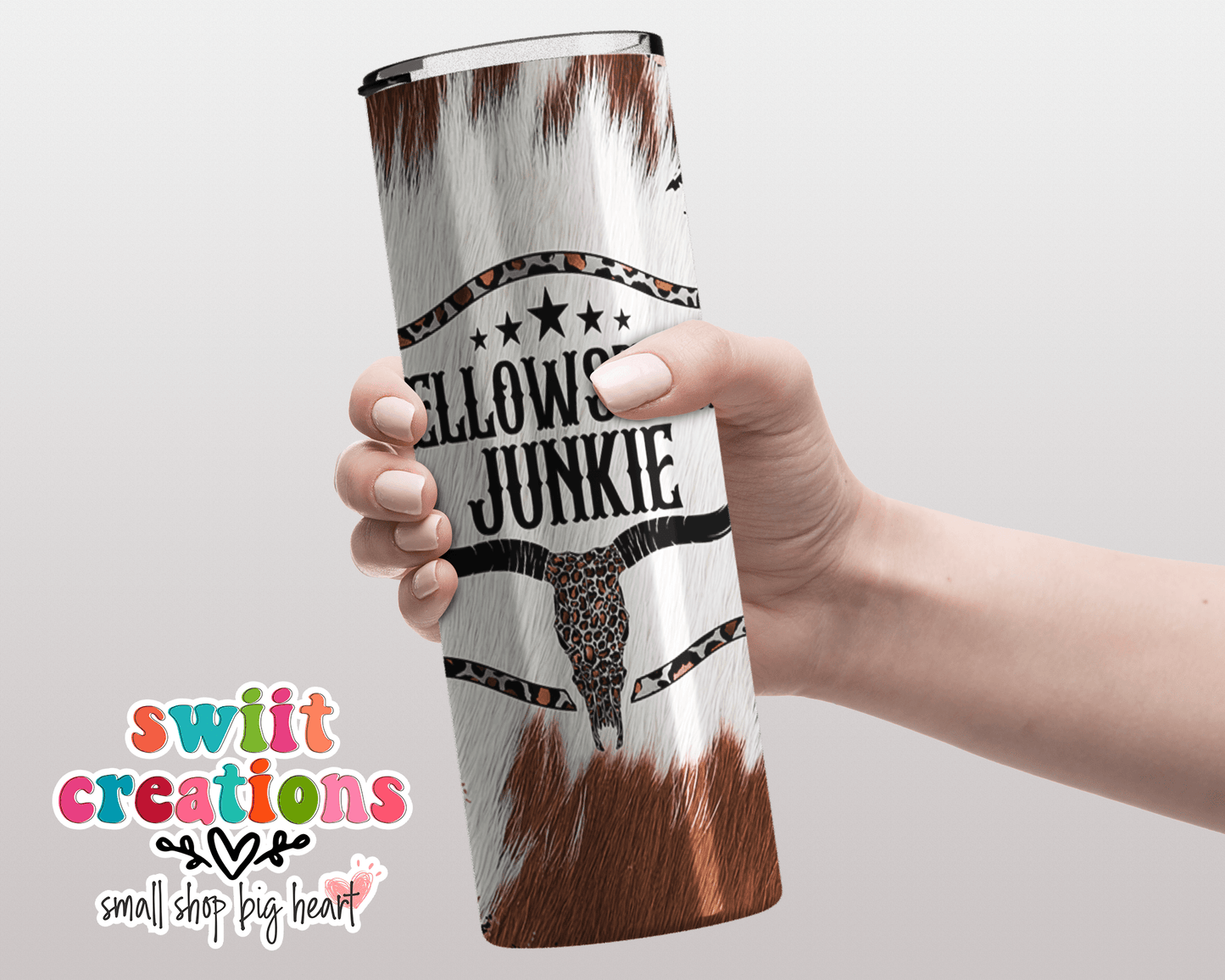 Cowhide Leopard Tumbler (T327) - Swiit Creations