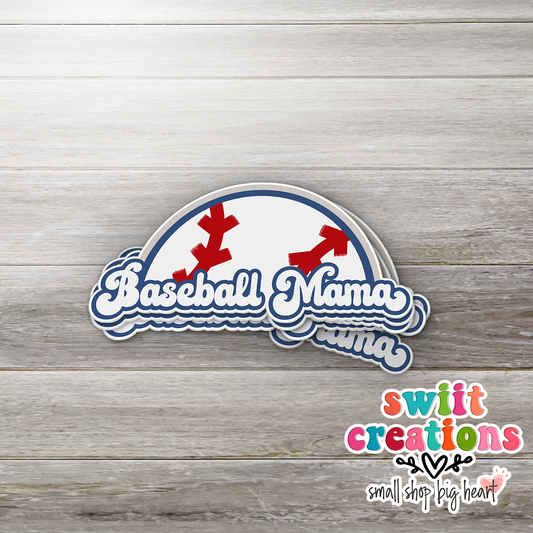 Baseball Mom Sticker (SS028) | SCD128