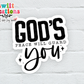 God's Peace Will Guide You Waterproof Sticker   (SS369) | SCD473