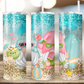 Summer Beach Gnome Tumbler (T228)