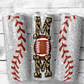 Football Mom Glitter Tumbler (T271)
