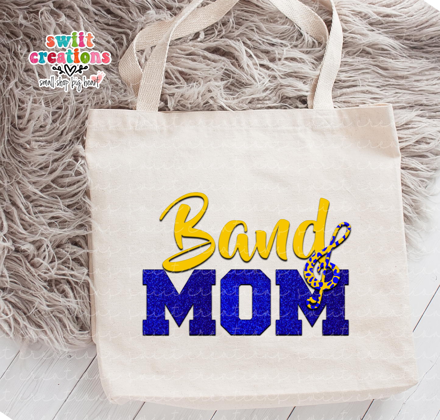 Band Mom Large Linen Tote