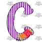 Funky Doodle Font Personalized Tumbler (T083)