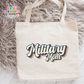 Military Mom Large Linen Tote