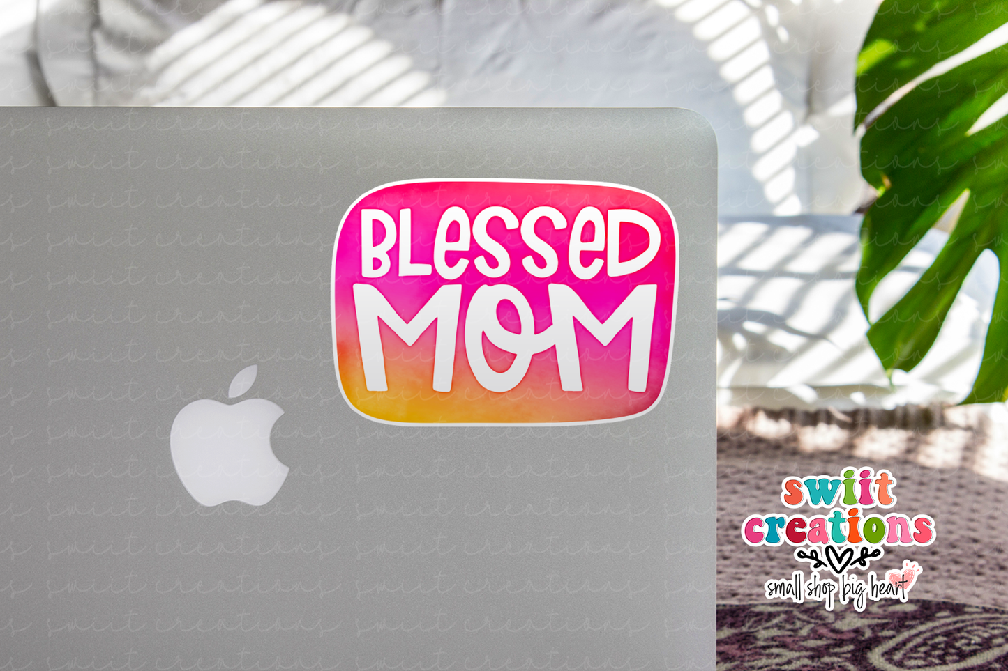Blessed Mom Waterproof Sticker  (SS056) | SCD149