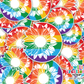 Flower & Moon Rainbow Waterproof Sticker (SS004) | SCD109