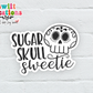 Sugar Skull Sweetie Waterproof Sticker   (SS227) | SCD201