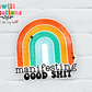 Manifesting Good Shit Waterproof Sticker (SS250) | SCD289