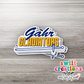 Gahr Gladiators Waterproof Sticker   (SS193G) | SCD219