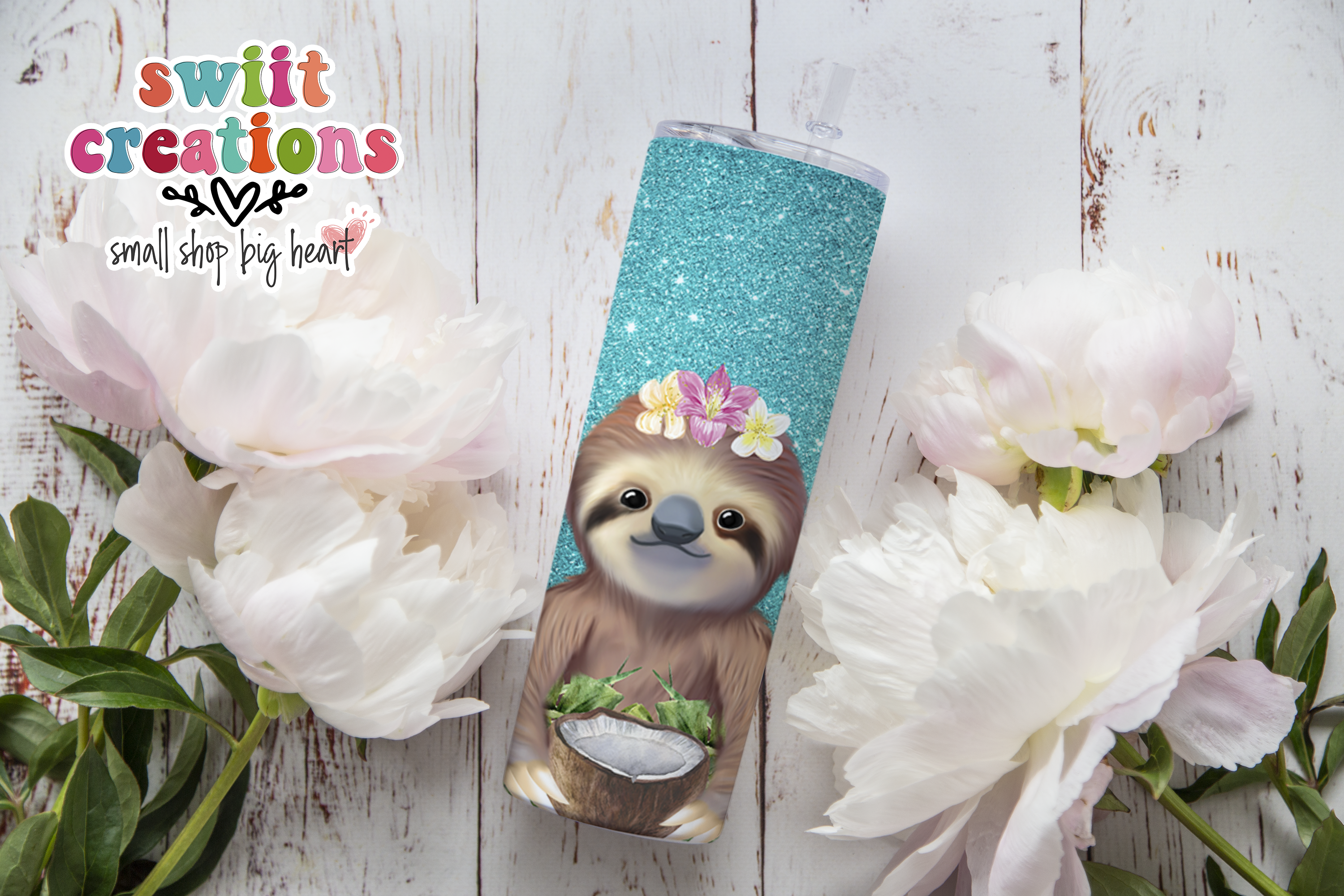 Happy Sloth Tumbler (T217)