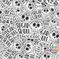 Sugar Skull Sweetie Waterproof Sticker   (SS227) | SCD201