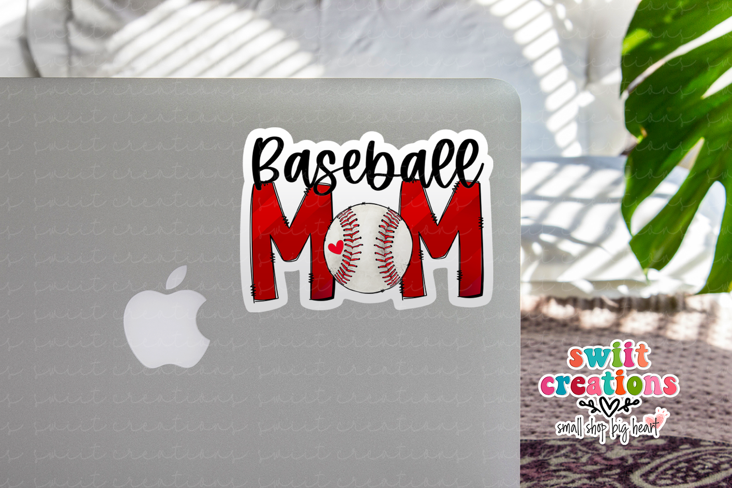 Baseball Mom Waterproof Sticker   (SS566) | SCD566