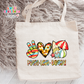 Peace Love Beach Large Linen Tote