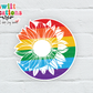 Flower & Moon Rainbow Waterproof Sticker (SS004) | SCD109