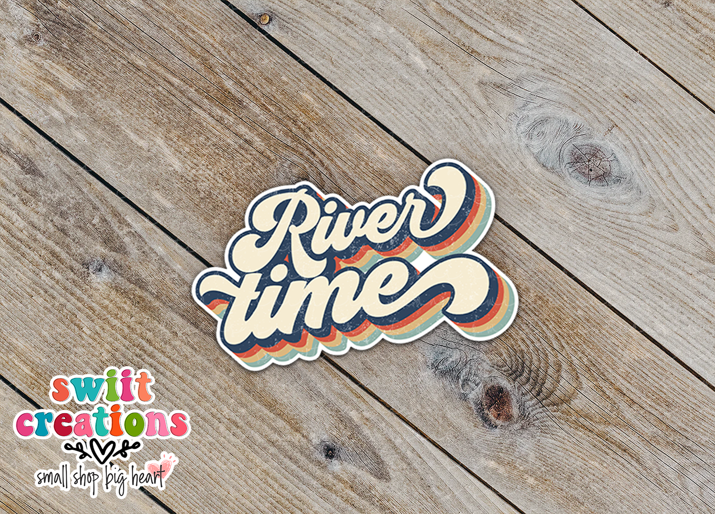 River Time Waterproof Sticker  (SS140) | SCD072