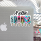 Hello Summer Waterproof Sticker   (SS264) | SCD394