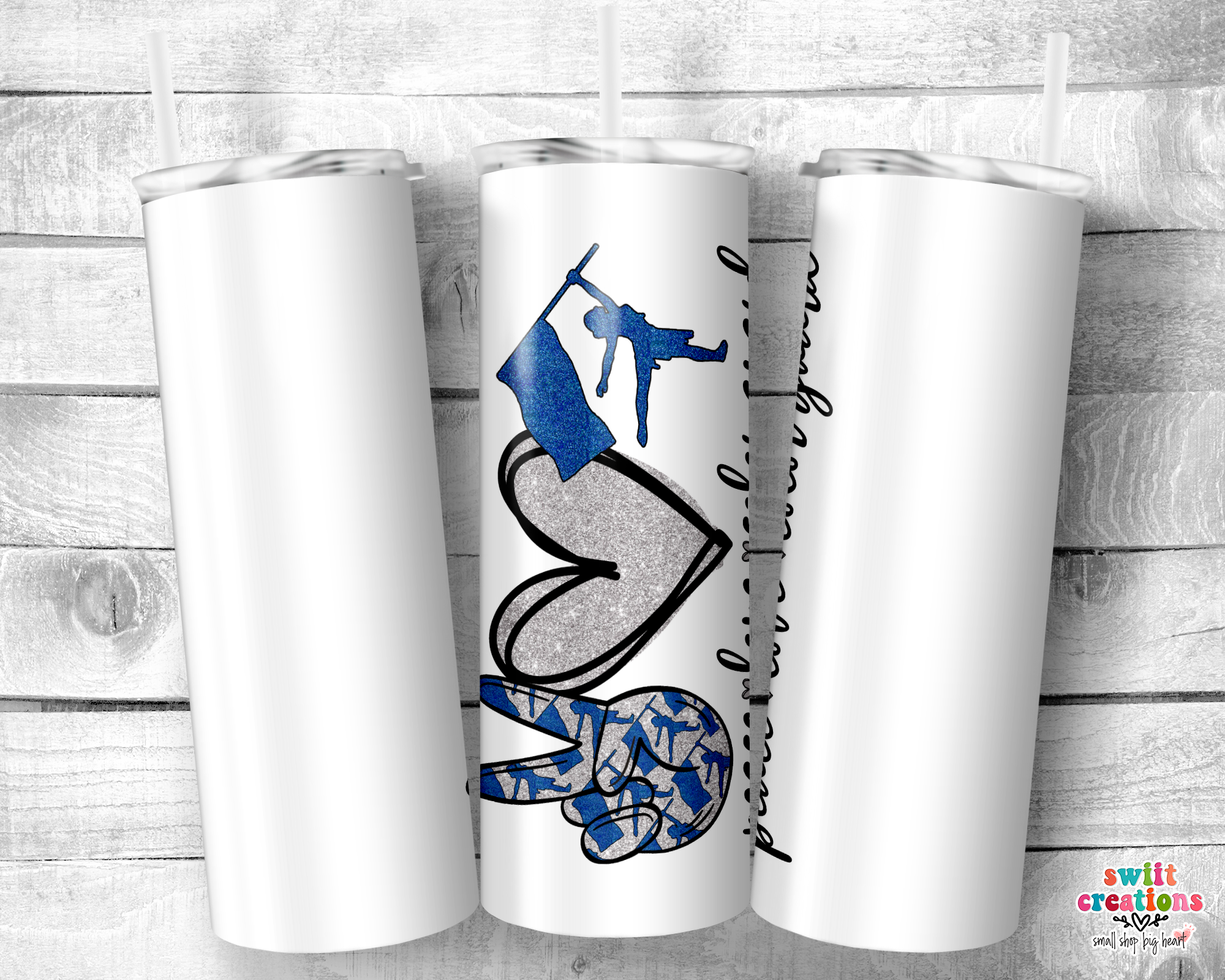 Peace Love Color Guard Tumbler (T188)