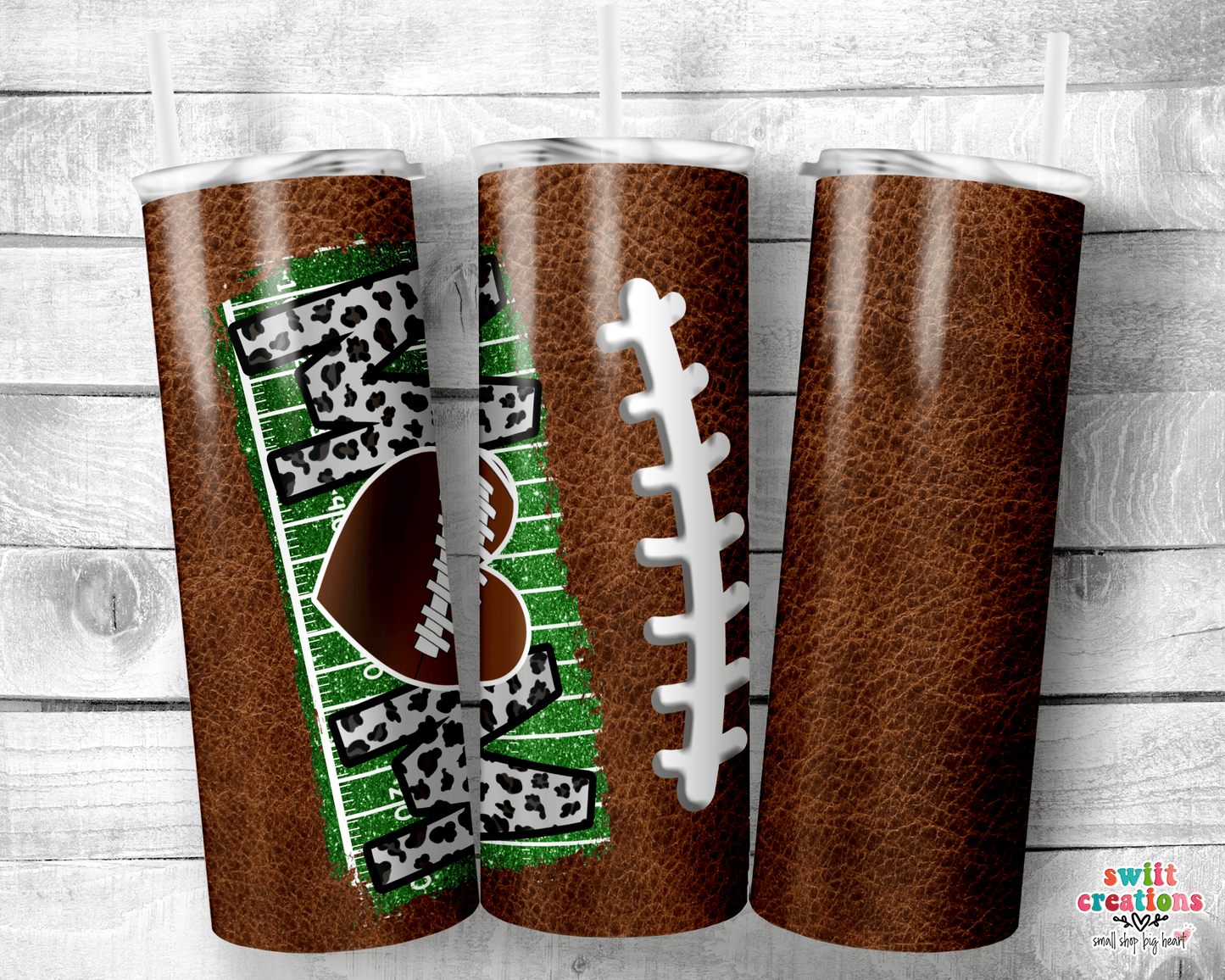 Football Mom Tumbler (T348) - Swiit Creations