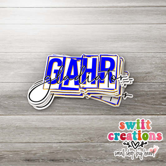 Gahr Gladiator Waterproof Sticker SS372 - Swiit Creations