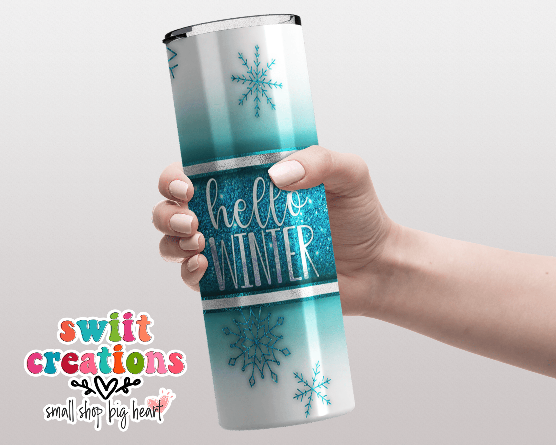 Hello Winter Tumbler (T308) - Swiit Creations