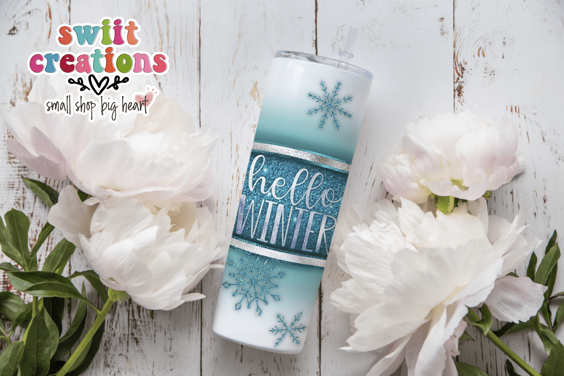 Hello Winter Tumbler (T308) - Swiit Creations
