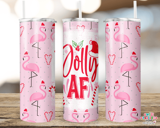 Jolly AF Tumbler (T307) - Swiit Creations