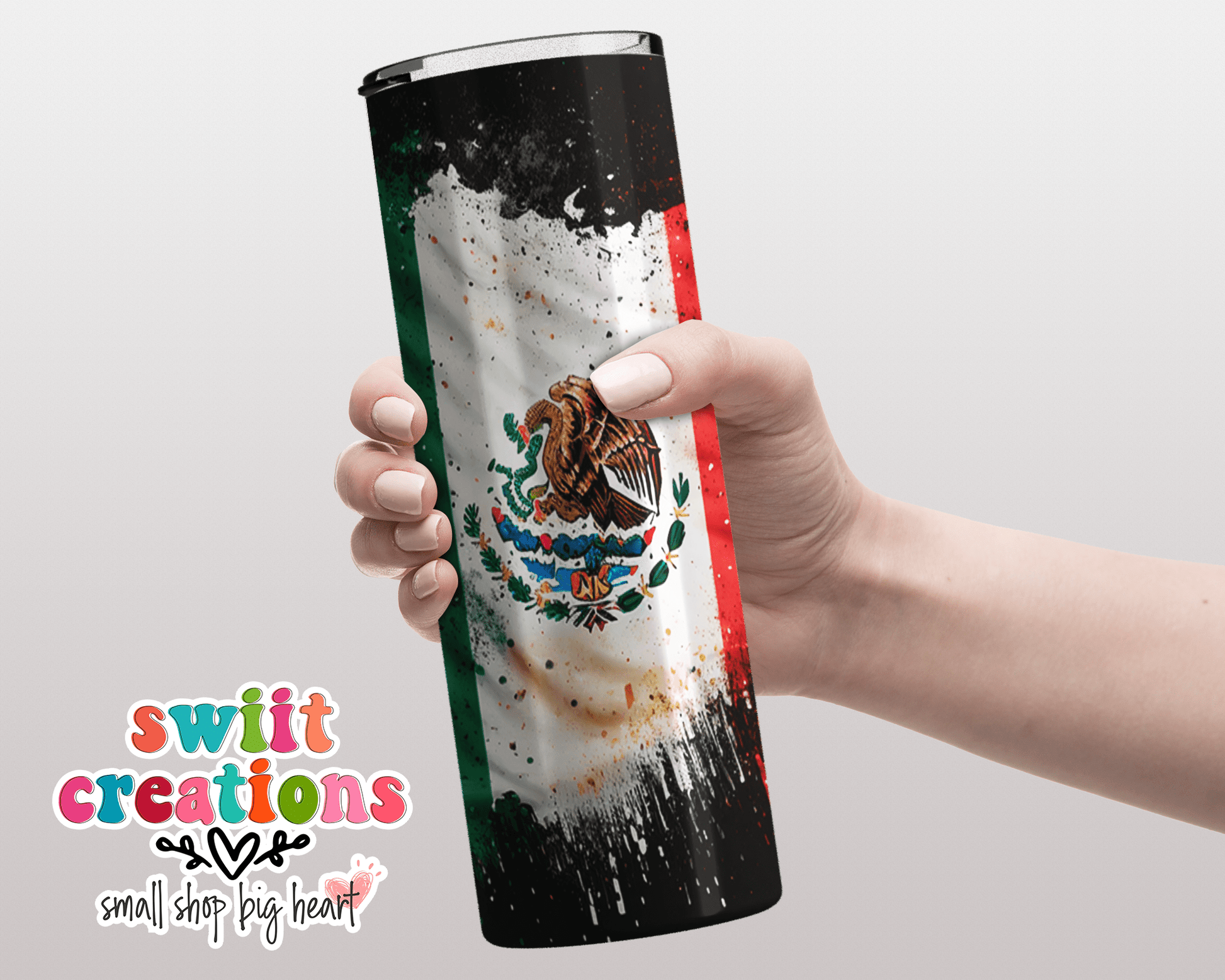Mexico Flag Tumbler (T401) - Swiit Creations