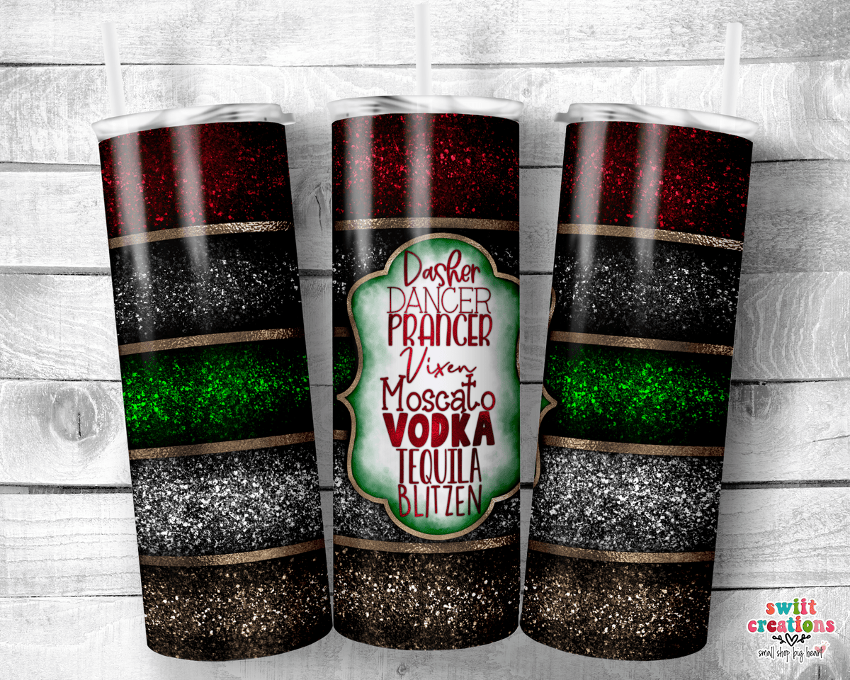 Reindeer Tumbler (T318) - Swiit Creations