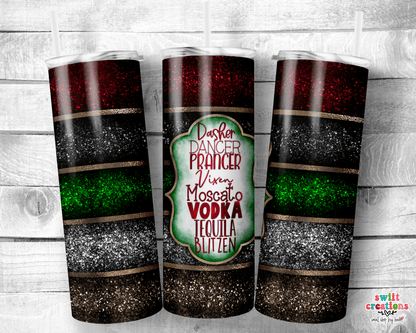 Reindeer Tumbler (T318) - Swiit Creations
