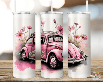 Retro Car Tumbler (T405) - Swiit Creations