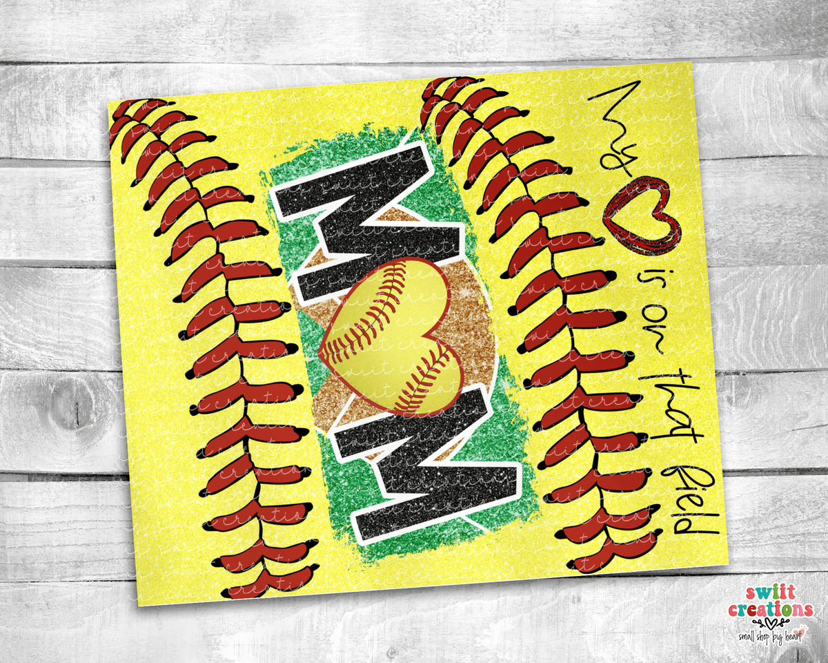 Softball Mom Tumbler (T339) - Swiit Creations