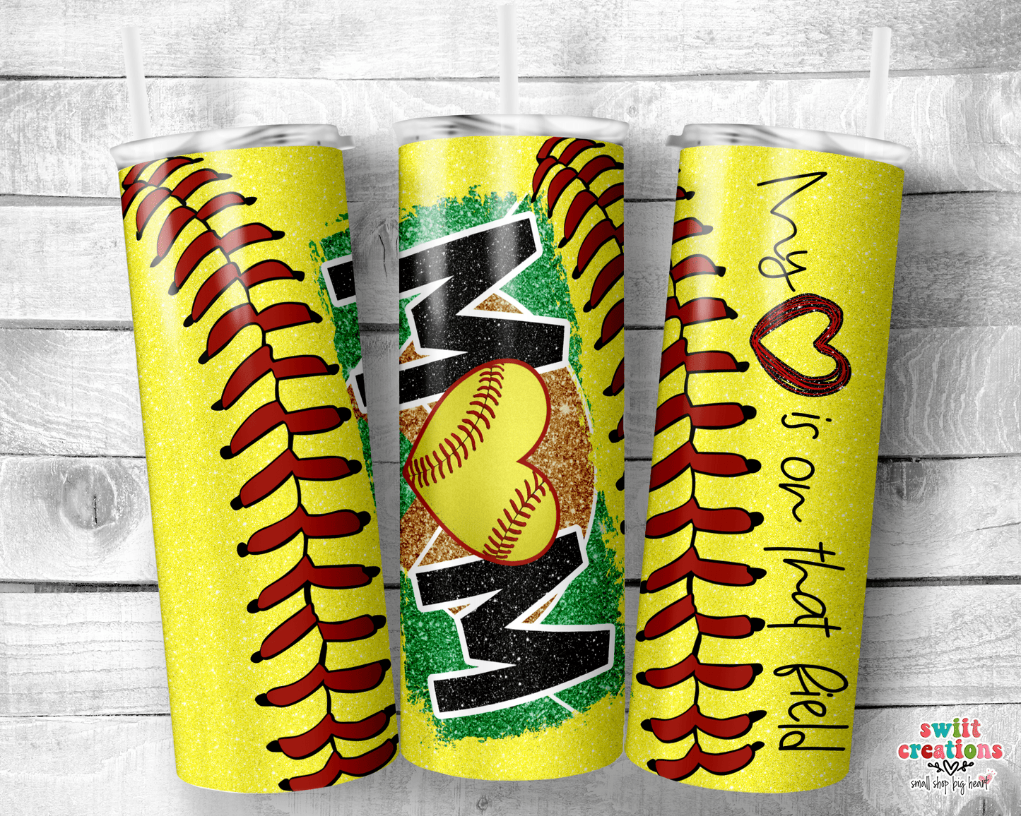 Softball Mom Tumbler (T339) - Swiit Creations
